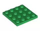 LEGO Platten 3031 Platte 4x4, grün