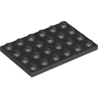 LEGO Platten 3032 Platte 4x6, schwarz