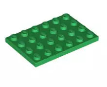 LEGO Platten 3032 Platte 4x6, grün