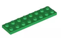 LEGO Platten 3034 Platte 2x8, grün