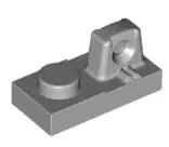 LEGO Gelenke 30383 Scharnierplatte 1x2 (1 obenliegender Finger, rastend), hellgrau