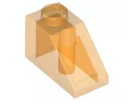 LEGO Schrägsteine 3040 Dachstein 45° 2x1, transparent-orange
