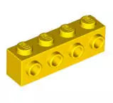 LEGO Sondersteine 30414 Stein 1x4 mit 4 Noppen an einer Seite, gelb