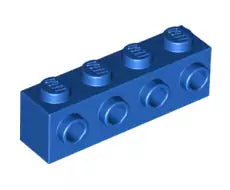 LEGO Sondersteine 30414 Stein 1x4 mit 4 Noppen an einer Seite, blau