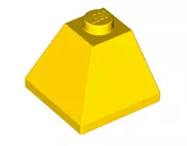 LEGO Schrägsteine 3045 Eck-Dachstein 45° 2x2, gelb