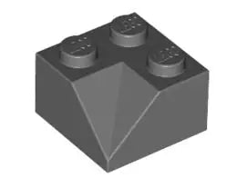 LEGO Schrägsteine 3046a Dachinneneckstein 45° 2x2, dunkelgrau