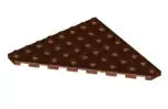LEGO Sonderplatten 30504 Platte 8x8 mit abgeschrägtem Eck, rotbraun