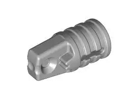 LEGO Gelenke 30552 Scharnier 1x2 mit Achsloch (1 Finger, rastend), hellgrau