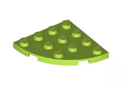 LEGO Sonderplatten 30565 Platte 4x4 mit abgerundetem Eck, lindgrün
