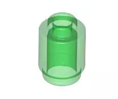 LEGO Steine 3062b Stein rund 1x1, transparent-grün