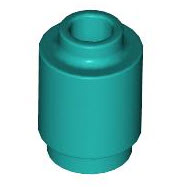 LEGO Steine 3062b Stein rund 1x1, dunkeltürkis