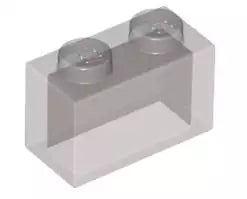 LEGO Steine 3065 Stein 2x1, transparent-schwarz