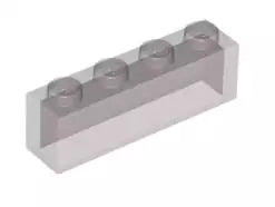 LEGO Steine 3066 Stein 1x4, transparent-schwarz