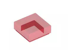 LEGO Fliesen 3070b Fliese 1x1, transparent-rot