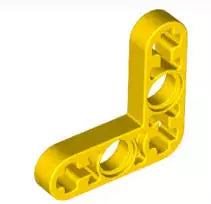 LEGO Technic 32056 Liftarm dünn L-Form 3x3 (2 Pinloch, 3 Achsloch), gelb
