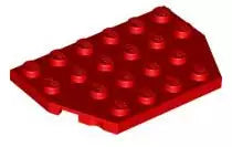 LEGO Sonderplatten 32059 Platte 4x6 mit 2 abgeschrägten Ecken, rot