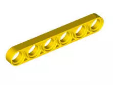 LEGO Technic 32063 Liftarm dünn 1x6, gelb
