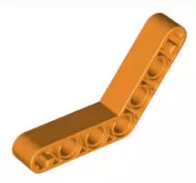 LEGO Technic 32348 Liftarm 1x7 gebogen (4-4), orange
