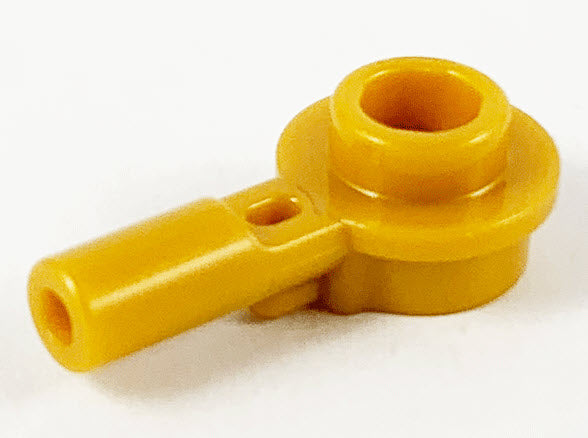 LEGO Stangen 32828 Griff mit runder Platte 1x1, perlgold