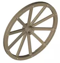 LEGO Fahrzeuge 33212 Kutschenrad (D=56mm), dunkelbeige