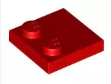 LEGO Fliesen 33909 Fliese 2x2 mit 2 Noppen, rot