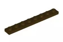 LEGO Platten 3460 Platte 1x8, dunkelbraun