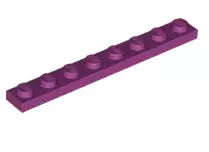 LEGO Platten 3460 Platte 1x8, magentarot