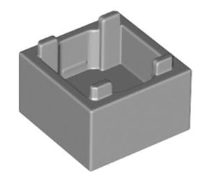 LEGO Behälter 35700 Kiste 2x2x1, hellgrau