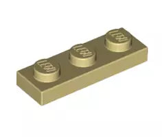 LEGO Platten 3623 Platte 1x3, beige