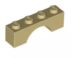 LEGO Steine 3659 Bogenstein 1x4, beige