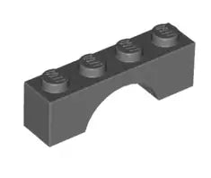LEGO Steine 3659 Bogenstein 1x4, dunkelgrau