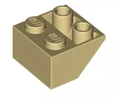 LEGO Schrägsteine 3660 Dachstein invers 45° 2x2, beige