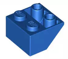 LEGO Schrägsteine 3660 Dachstein invers 45° 2x2, blau