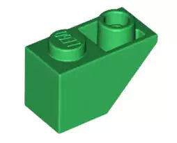 LEGO Schrägsteine 3665 Dachstein invers 45° 2x1, grün