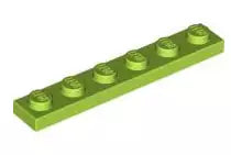 LEGO Platten 3666 Platte 1x6, lindgrün