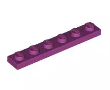 LEGO Platten 3666 Platte 1x6, magentarot