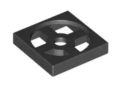LEGO Gelenke 3680 Drehkranz 2x2 Unterteil, schwarz