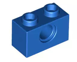 LEGO Technic 3700 Technikstein 1x2, blau