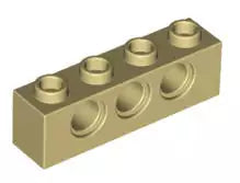 LEGO Technic 3701 Technikstein 1x4, beige