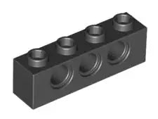 LEGO Technic 3701 Technikstein 1x4, schwarz