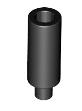 LEGO Minifiguren Zubehör 37762 Kerze, schwarz