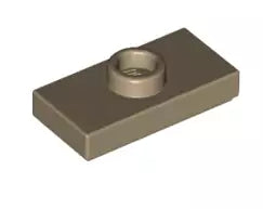 LEGO Fliesen 3794 Fliese 1x2 mit Noppe, dunkelbeige