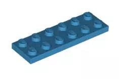 LEGO Platten 3795 Platte 2x6, dunkel-azurblau
