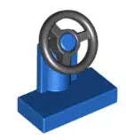 LEGO Fahrzeuge 3829c01 Lenksäule 1x2 mit Lenkrad, blau/schwarz
