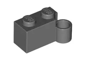 LEGO Gelenke 3831 Scharnierstein-Unterteil 1x2, dunkelgrau