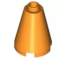 LEGO Schrägsteine 3942c Kegel 2x2x2 mit Noppe, orange