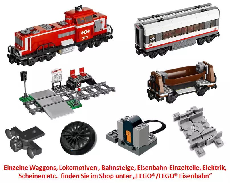 LEGO City EZ60098-2 Tiefladerwaggon mit Helikopter