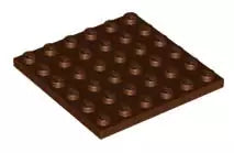 LEGO Platten 3958 Platte 6x6, rotbraun