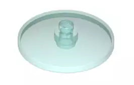 LEGO Schüssel 3960 Radar-Schüssel 4x4, transparent-hellblau