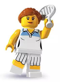 LEGO Minifiguren Serie 3 8803-01 Tennisspielerin